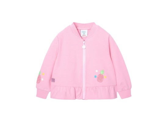 Sweatjacke Ananas Rüschen