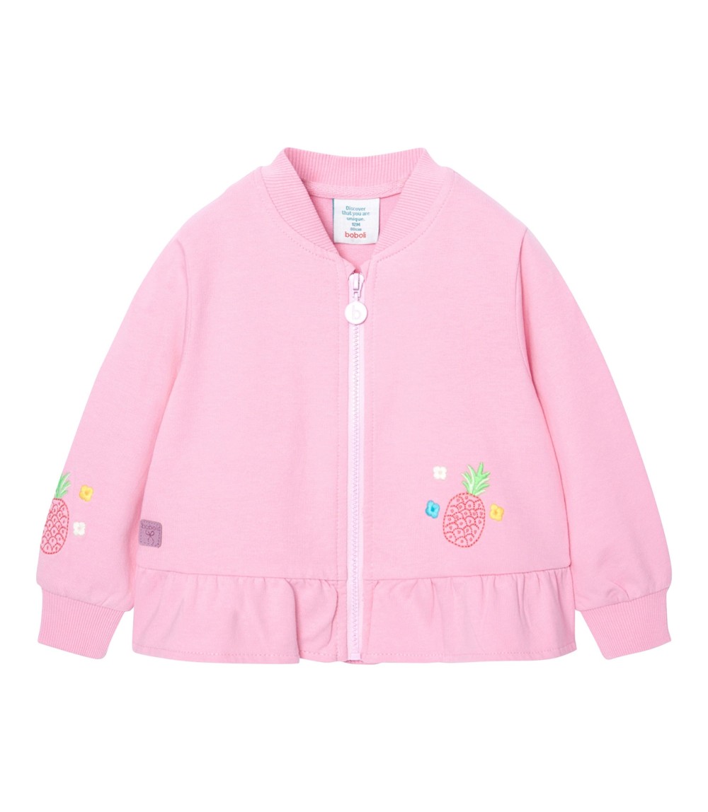 Sweatjacke Ananas Rüschen