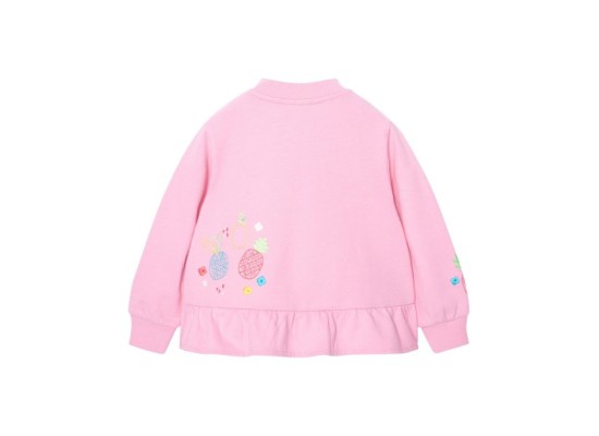 Sweatjacke Ananas Rüschen