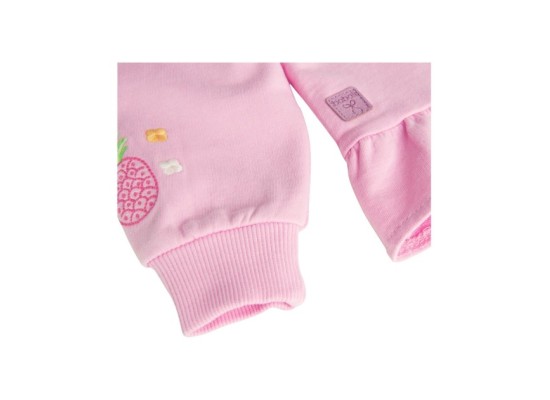 Sweatjacke Ananas Rüschen