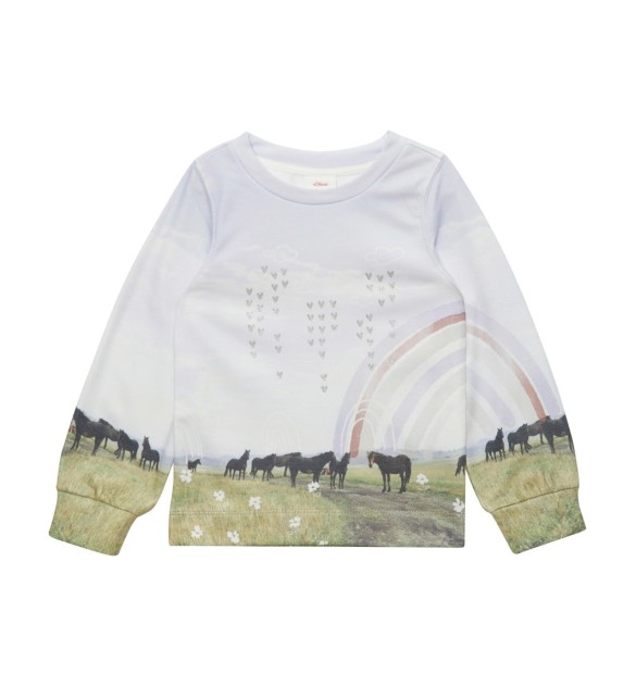 Sweatshirt Pferde Regenbogen