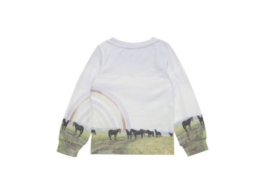 Sweatshirt Pferde Regenbogen