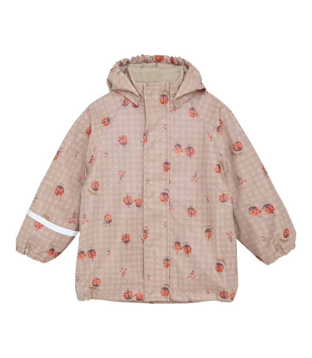 Regenjacke mit abnehmbarer Kapuze gefüttert Marienkäfer