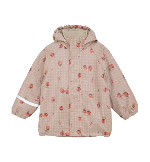 Regenjacke mit abnehmbarer Kapuze gefüttert Marienkäfer