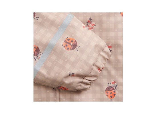 Regenjacke mit abnehmbarer Kapuze gefüttert Marienkäfer