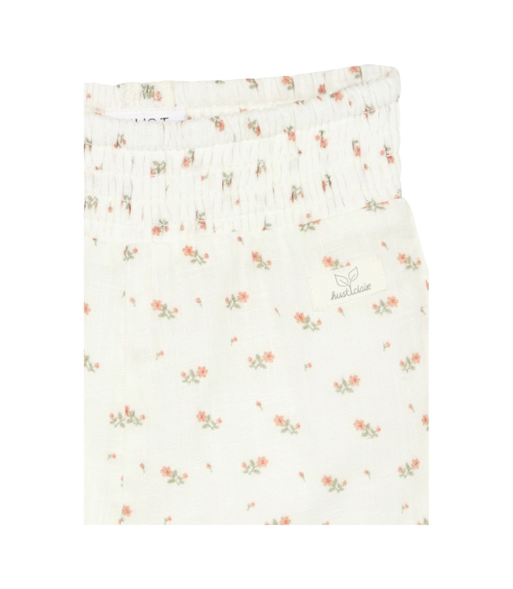 Jogginghose Blumen Leinenoptik