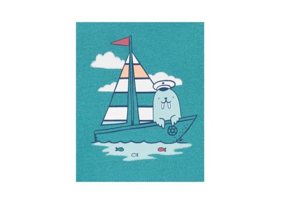 3-tlg. Set Body ohne Arm, T-Shirt und Shorts Boot