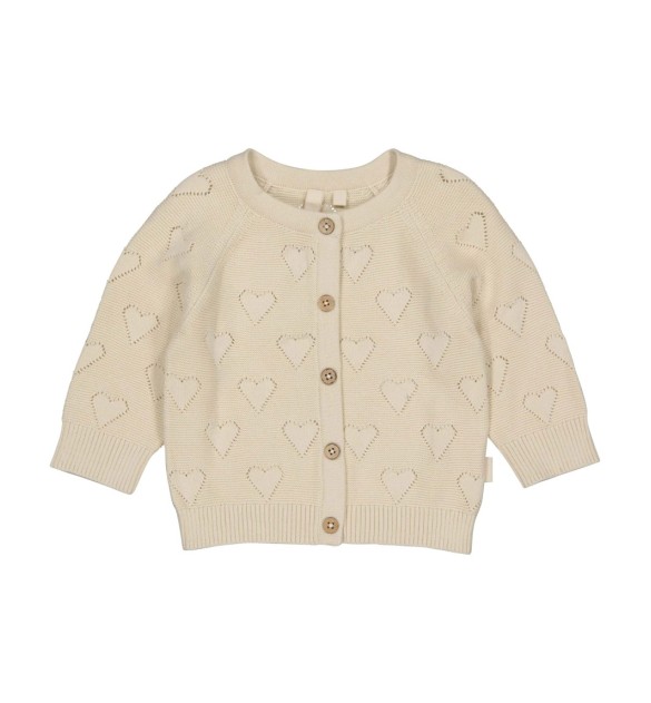 Ajour-Strickjacke Herzen