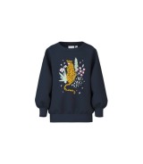 Sweatshirt Leopard Blumen