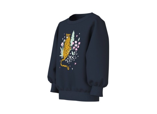 Sweatshirt Leopard Blumen