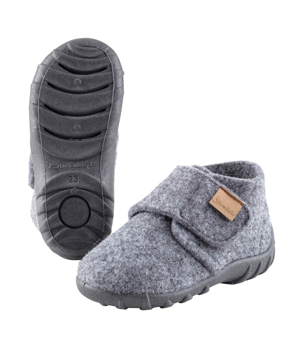 Krabbel- und Hausschuhe mit Klettverschluss
