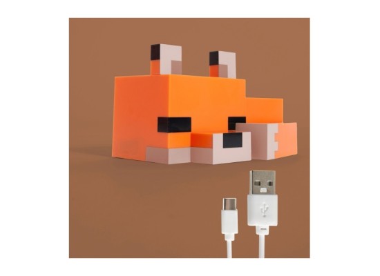 LED-Tischlampe, Fuchsbaby aufladbarer Akku MINECRAFT