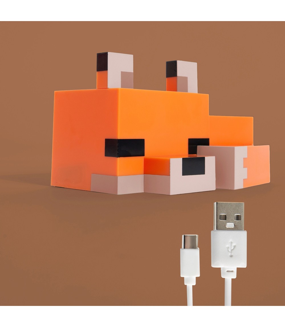LED-Tischlampe, Fuchsbaby aufladbarer Akku MINECRAFT