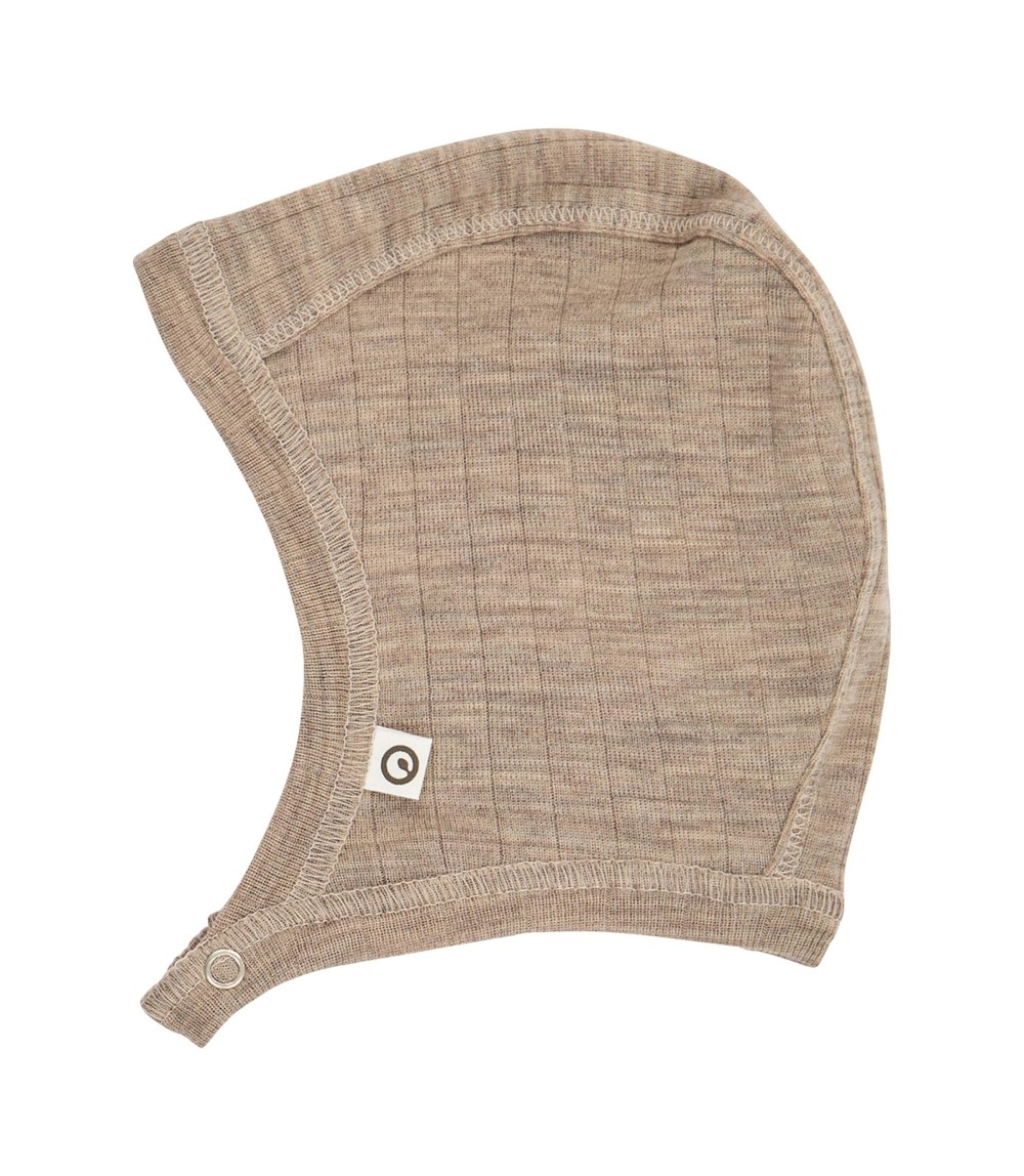 Woll-Erstlingsmütze Rippqualität Merinowolle