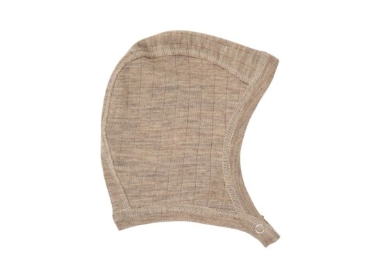 Woll-Erstlingsmütze Rippqualität Merinowolle