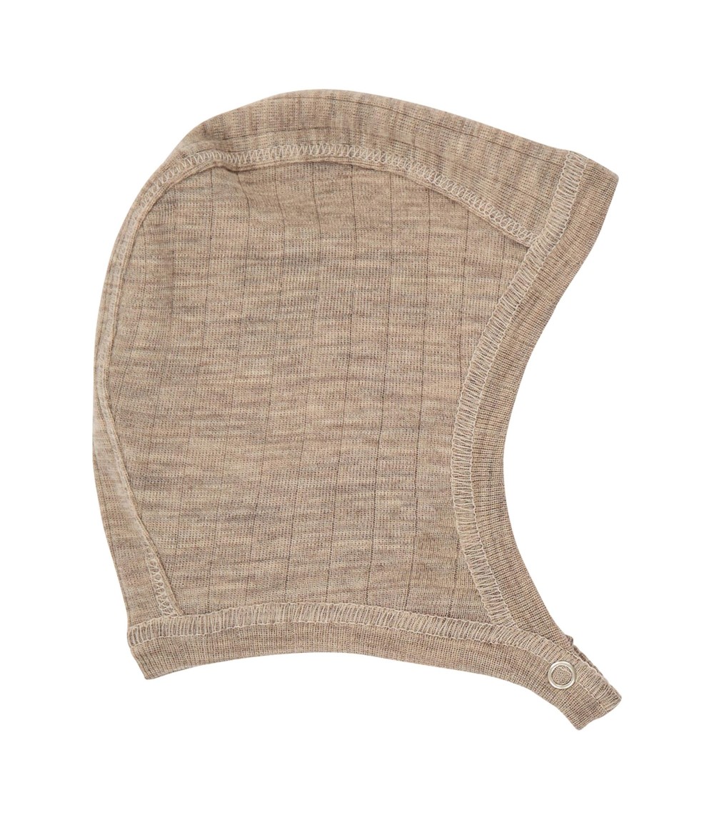 Woll-Erstlingsmütze Rippqualität Merinowolle