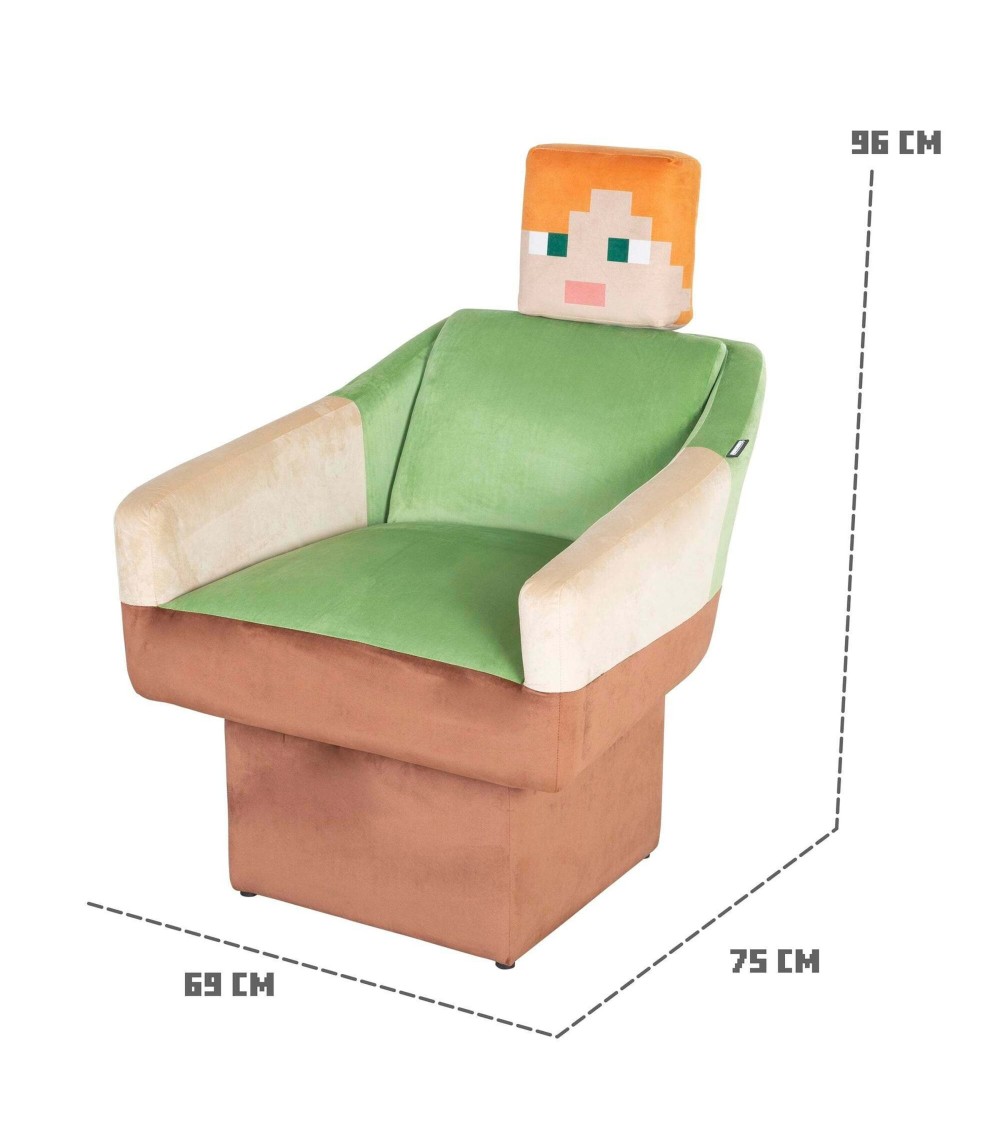 Drehsessel Alex, mit Arm und Kopfstütze MINECRAFT