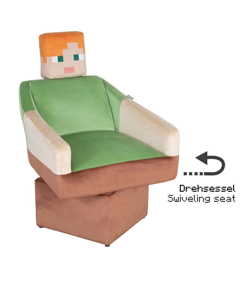 Drehsessel Alex, mit Arm und Kopfstütze MINECRAFT