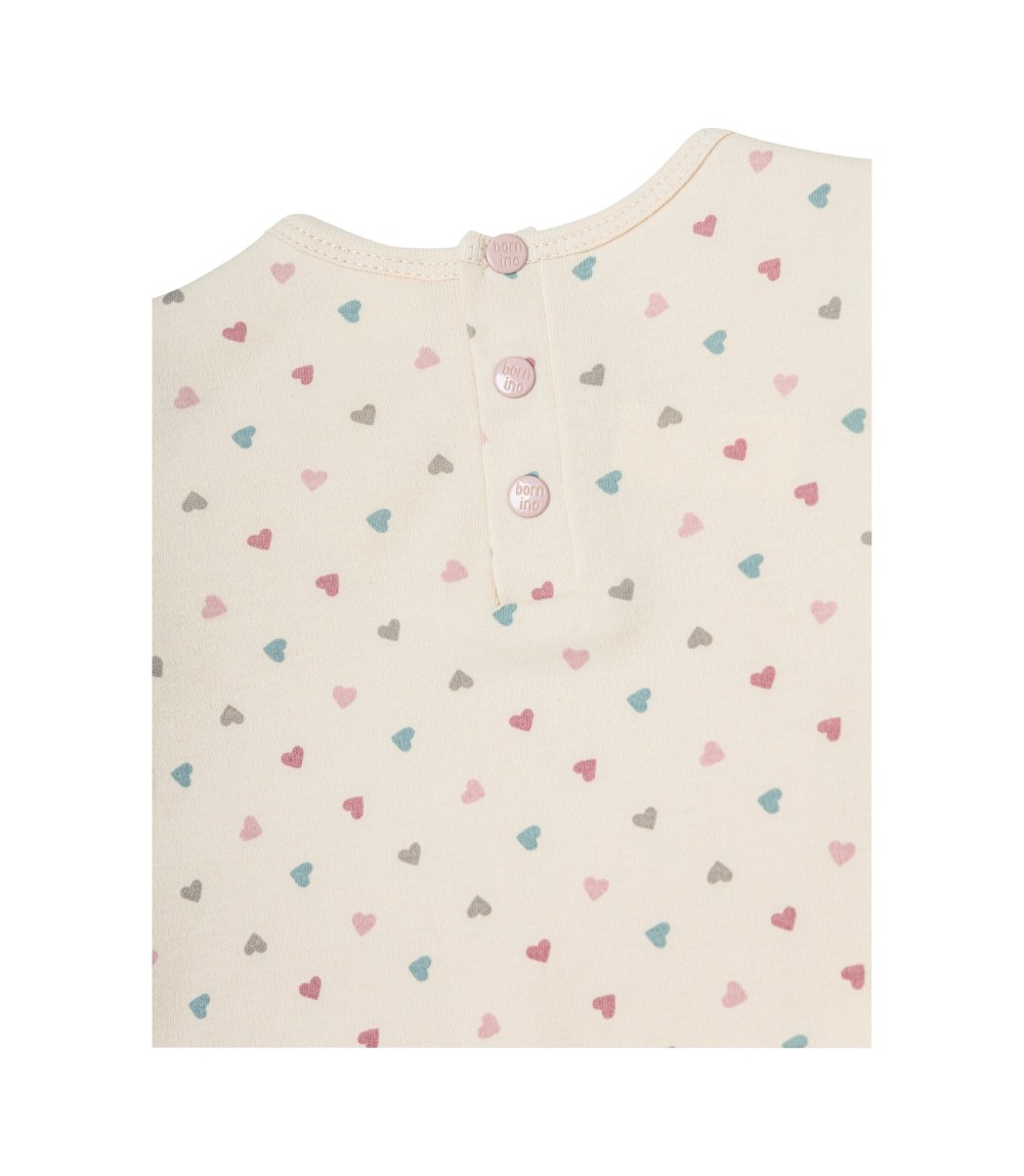 Shirt langarm Volant Herzen