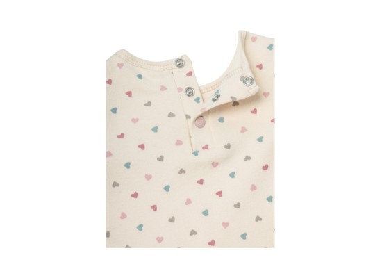 Shirt langarm Volant Herzen