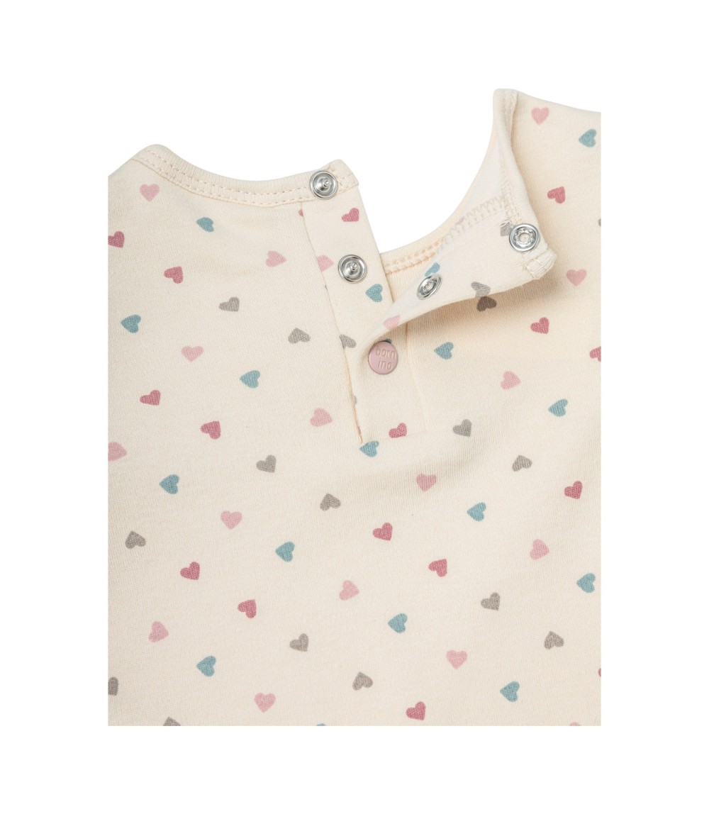 Shirt langarm Volant Herzen