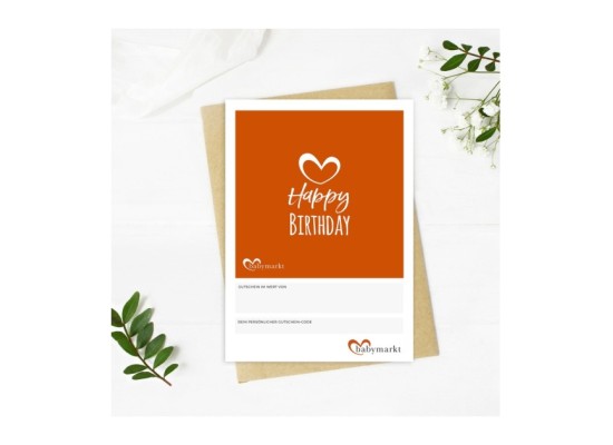 Geschenkgutschein Happy Birthday