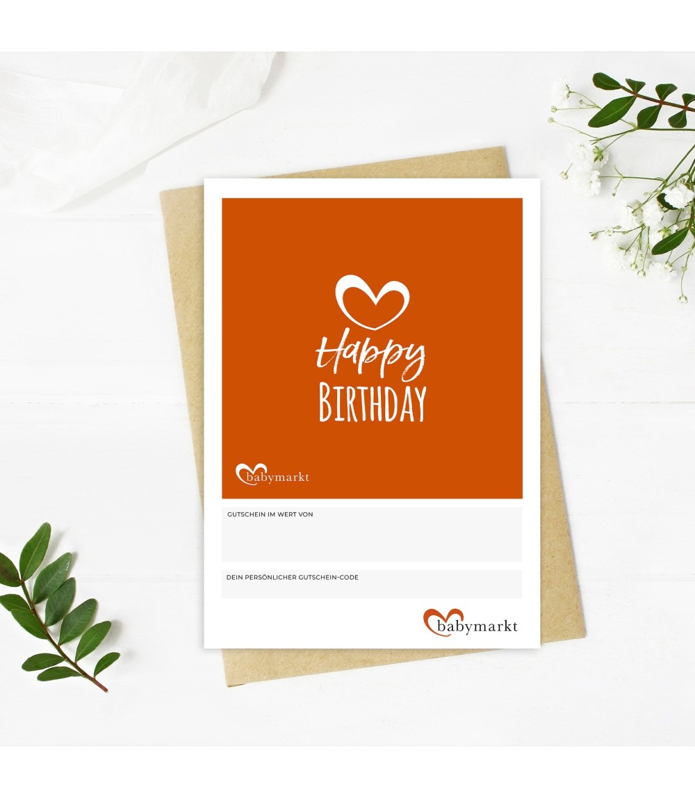 Geschenkgutschein Happy Birthday