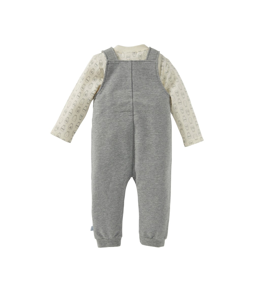 2-tlg. Set Latzhose und Shirt langarm Schaf