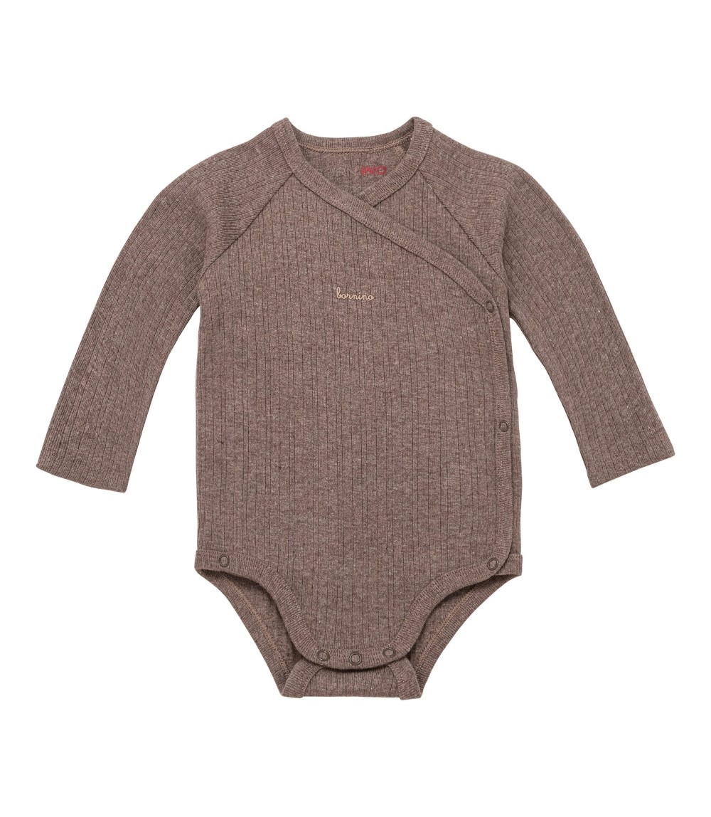 Wickelbody langarm Rippqualität