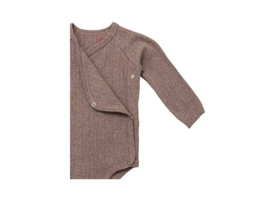 Wickelbody langarm Rippqualität