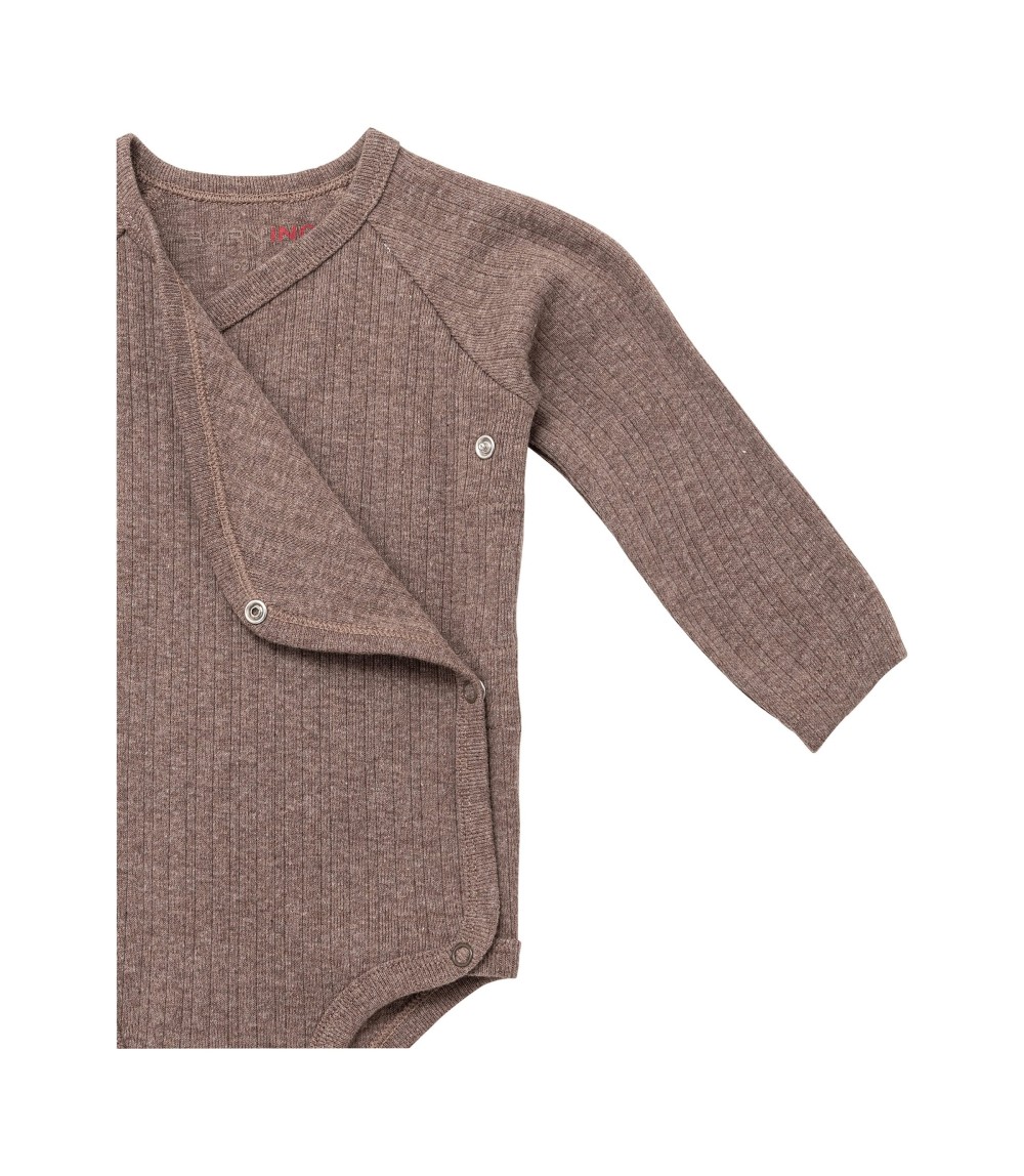 Wickelbody langarm Rippqualität