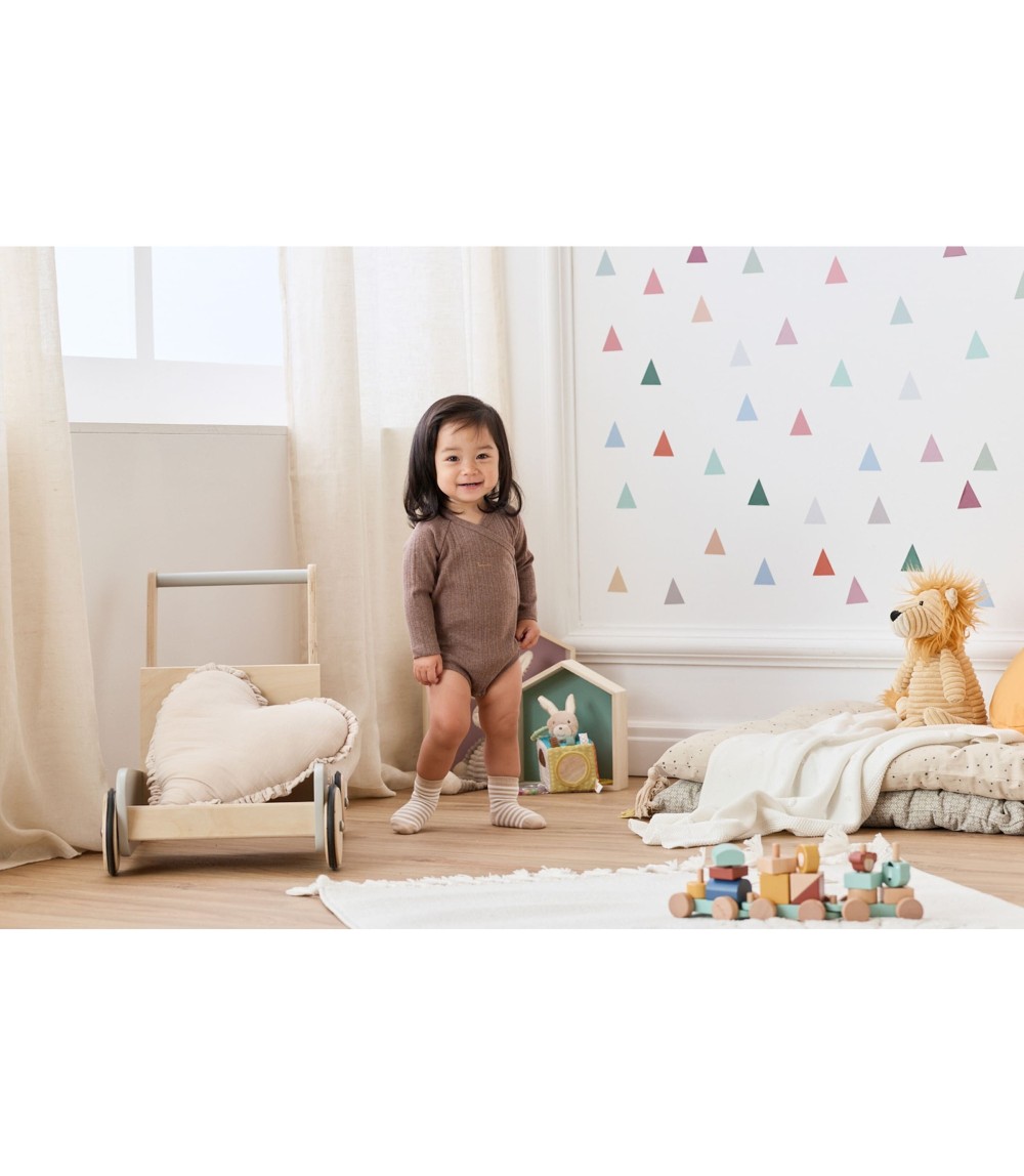 Wickelbody langarm Rippqualität