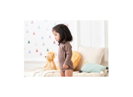 Wickelbody langarm Rippqualität