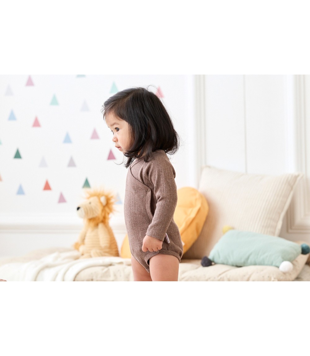 Wickelbody langarm Rippqualität