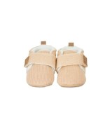 Strick-Krabbel- und Hausschuhe mit Klettverschluss