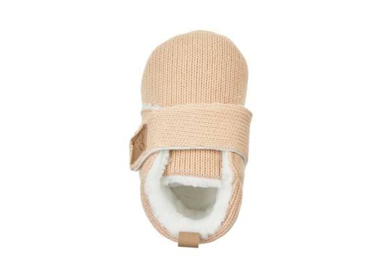 Strick-Krabbel- und Hausschuhe mit Klettverschluss