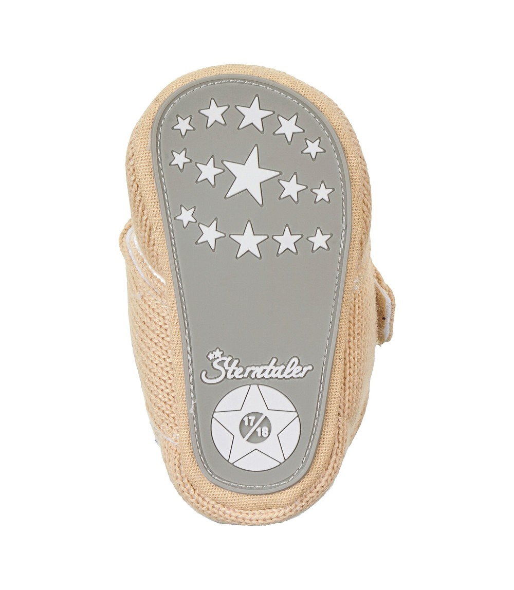 Strick-Krabbel- und Hausschuhe mit Klettverschluss