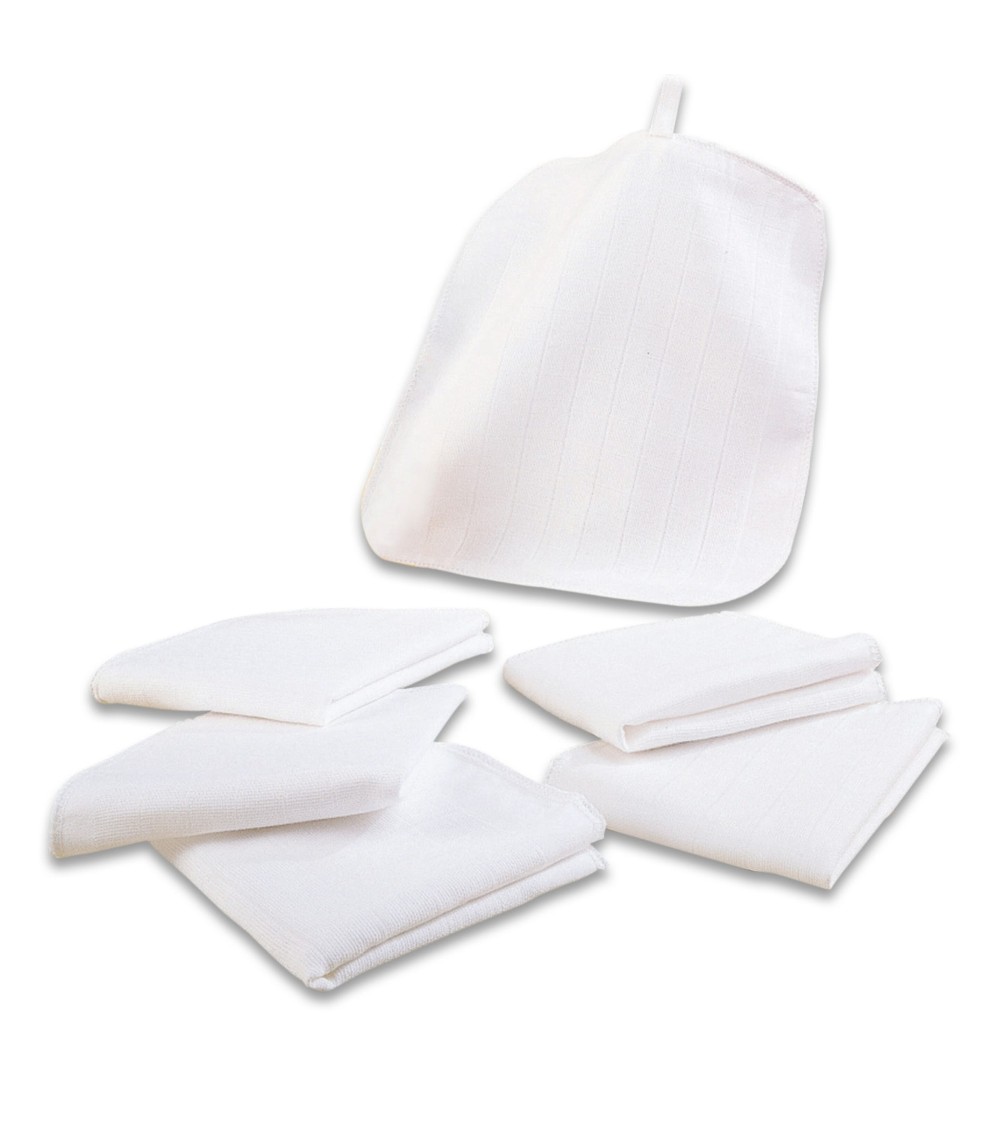 6er-Pack Mullwaschlappen