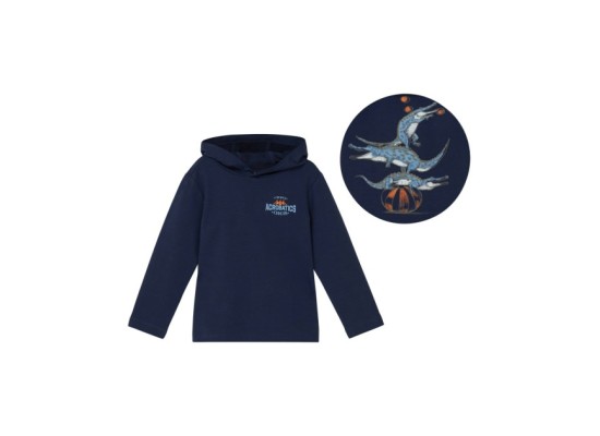 Shirt langarm mit Kapuze Krokodile