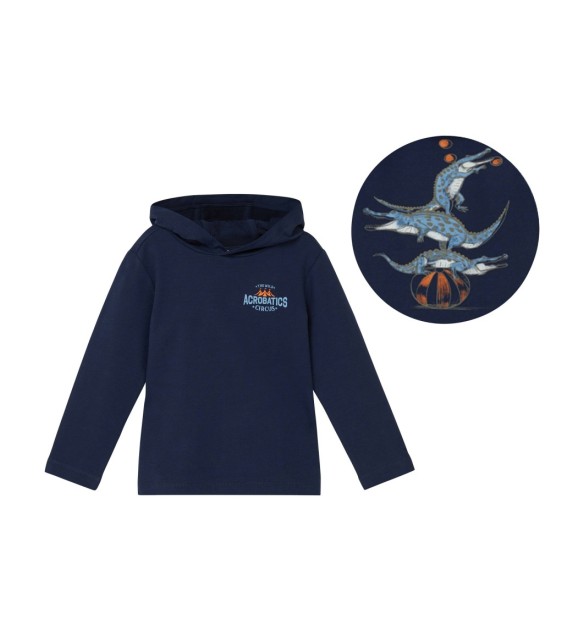 Shirt langarm mit Kapuze Krokodile