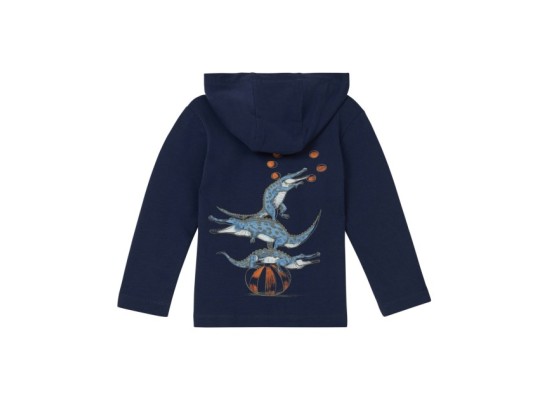 Shirt langarm mit Kapuze Krokodile