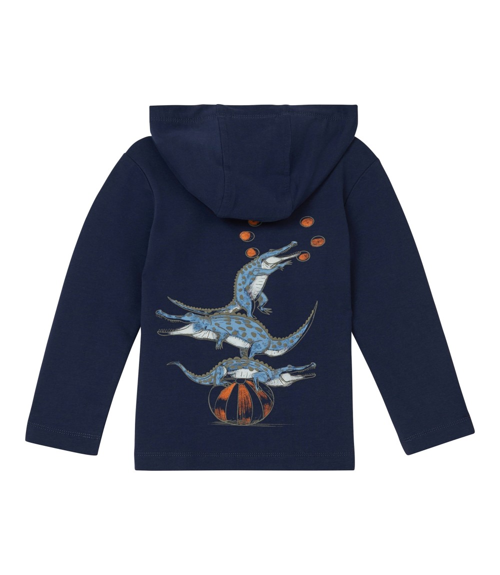 Shirt langarm mit Kapuze Krokodile
