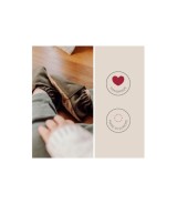 Kinderschuhe RecyStep Schleife beige