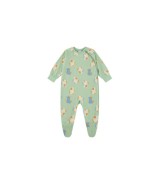 Schlafoverall mit Fuß Affen