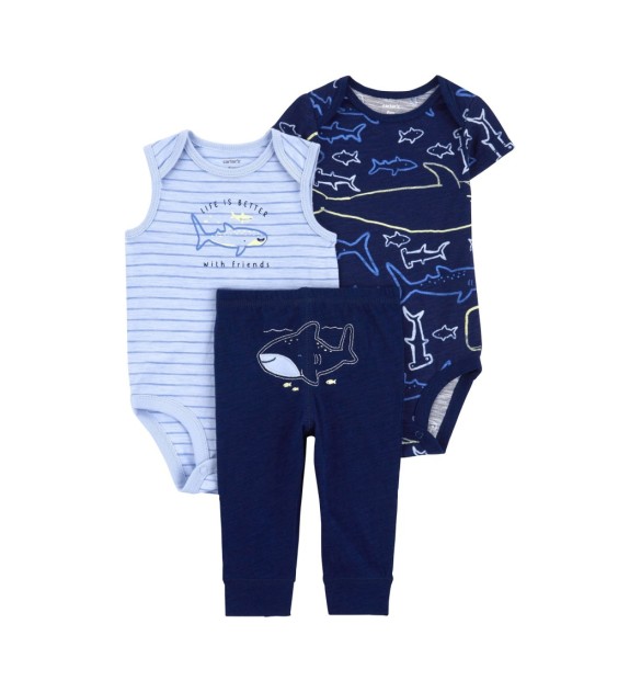 3-tlg. Set Body kurzarm