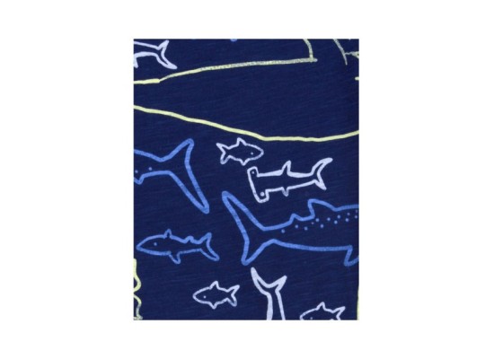 3-tlg. Set Body kurzarm, Body ohne Arm und Joggighose Ringel Wale