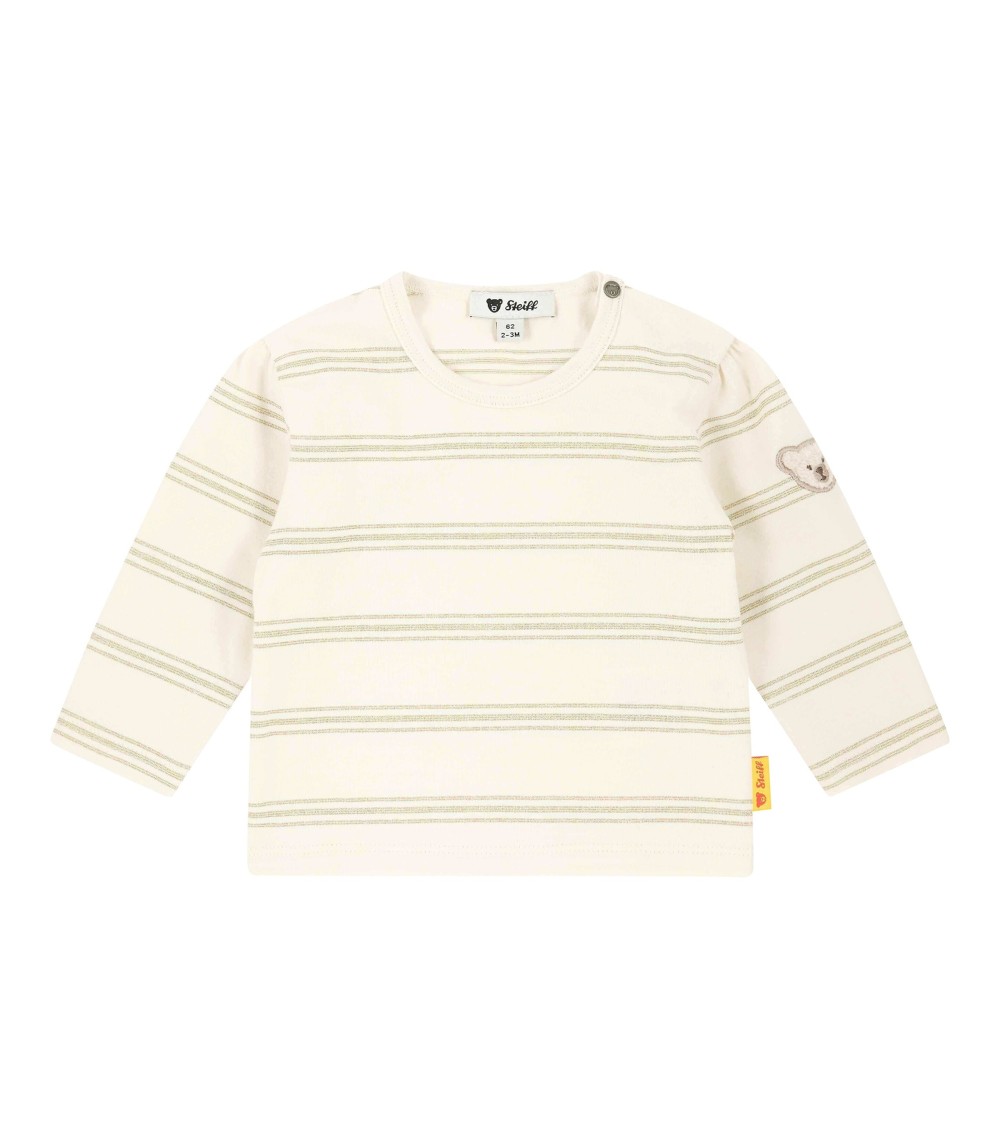 Shirt langarm Glitzer-Ringel