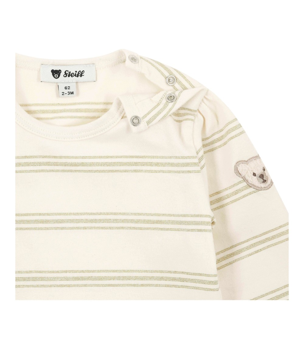 Shirt langarm Glitzer-Ringel