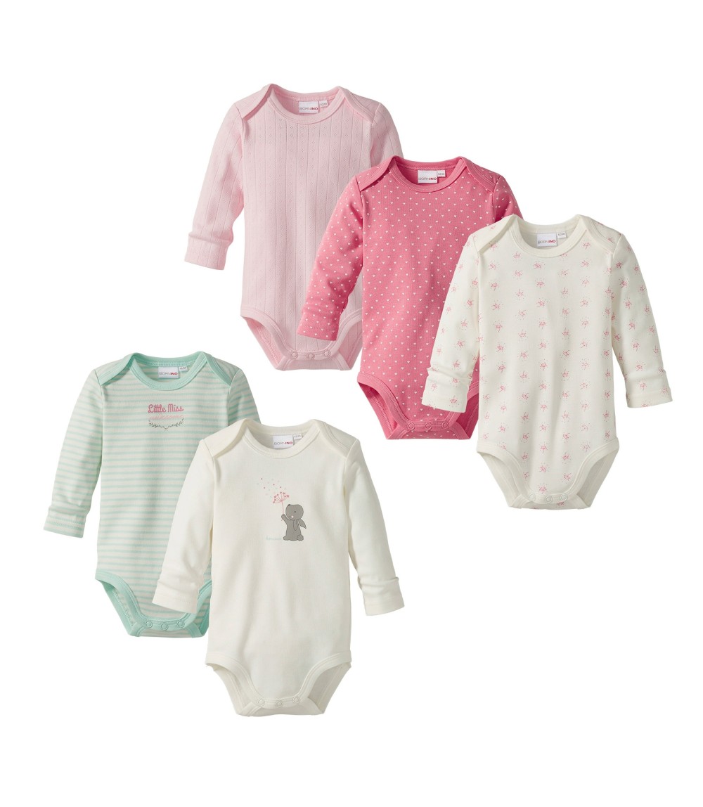 5er-Pack Bodys langarm