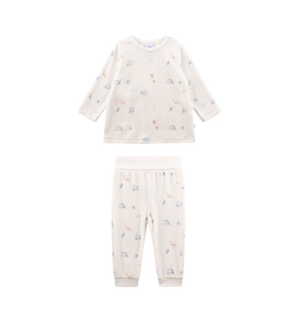 Nicki-Schlafanzug lang Vögel